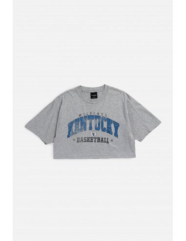 Rework Kentucky Basketball NCAA Crop Tee - M