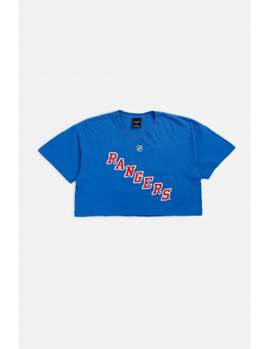 Rework New York Rangers NHL Crop Tee - L