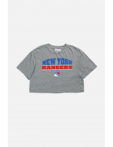 Rework New York Rangers NHL Crop Tee - L